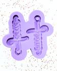 R685 Molde de silicone pingente Jesus resina decorar - Confeitaria dos Moldes