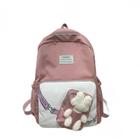 Rabbit High Schoolbag de grande capacidade, cor de contraste alta