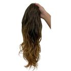 Rabo De Cavalo 50cm Ondulado Aplique Para Penteado Bio Fibra