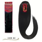 Rabo de Cavalo Cabelo Liso Yaki Straight Ser Mulher Bio Vegetal Fibra Futura 70 cm 150 gramas Modelo Marilia