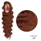 Rabo de Cavalo Ondulado Vanessa Cabelo Bio Vegetal Modelo Body Wave Fibra Futura Ser Mulher 70 cm