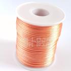 Rabo De Rato Cordão Cetim 1mm rolo 100m Salmao