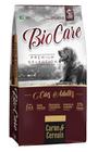 Ração cães adulto Biocare selection carne e cereais 25kg.