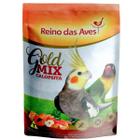 Ração Calopsita Gold Mix - 4kg - Reino das Aves - Mistura de Sementes Alimento para Psitas Ring Neck