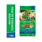 Ração Dog Chow Controle de Peso para Cães Adultos Sabor Carne, Frango e Arroz - 1kg