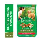 Ração Dog Chow para Cães Filhotes de Porte Médio e Grande Sabor Carne, Frango e Arroz - 10,1kg