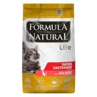Ração Fórmula Natural Life Sabor Salmão para Gatos Adultos Castrados - 7 Kg