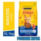 Ração Friskies Mar de Sabores para Gatos Adultos Sabor Atum, Salmão e Camarão 10,1kg