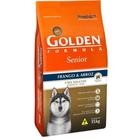 RAÇÃO GOLDEN FRANGO E ARROZ PARA CÃES ADULTOS SÊNIOR - 15kg - Premier