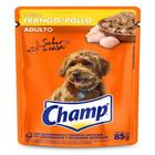 Ração Para Cachorro Adulto Champ Frango Sache 85G - Embalagem com 20 Unidades