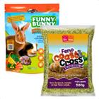 Ração Para Coelhos Roedores Funny Bunny + Feno Fresquinho