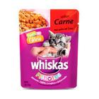 Ração para Gato Whiskas Filhote Sachê Carnes 85g Embalagem c/ 20 unidades