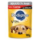 Ração Pedigree Sachê Carne ao Molho para Cães Adultos com 7 Anos ou Mais