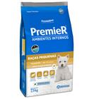 Ração Premier Ambientes Internos Para Cães Filhotes de Raças Pequenas Sabor Frango e Salmão 7,5 Kg