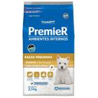 Ração premier ambientes internos raças pequenas cachorros filhotes frango e salmão 2,5kg