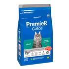 Ração Premier Gatos Adultos Light Salmão 1,5kg Amb. Internos