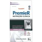 Ração premier nutrição clínica hipoalergênica para cachorros adultos de raças pequenas cordeiro e arroz 2kg