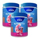 Ração Premium Nutricon Nutribetta 12G Para Bettas 3 Unidades