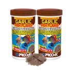 Ração Prodac Garlic Fish Flakes suplemento kit 2x50g