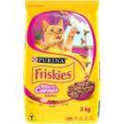 Ração Purina Friskies para gatos adultos mix de carne 3kg