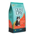 Ração qualiday cat frango arroz vegetais gato castrado 10kg