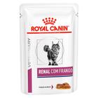 Ração Royal Canin Sachê Feline Veterinary Diet Renal Frango para Gatos com Doença nos Rins - 85 g