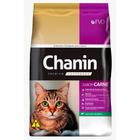 Ração Seca Chanin Carne para Gatos Adultos Castrados 25kg