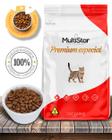 Ração Seca Multi Star Cat Premium Especial Sabor Carne para Gatos Adultos - 1Kg