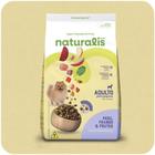 ração seca naturalis aduto pequeno porte peru frango e frutas 2,5 kg