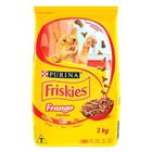 Ração Seca Nestlé Purina Friskies Frango para Gatos Adultos - 3 Kg