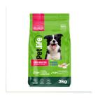 Ração Seca Pet.life Frango e Arroz para Cães Adultos Porte Médio e Grande - 3 Kg