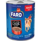 Ração Úmida Faro Lata para Cães Adultos Sabor Carne Patê 280g