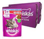 Ração Úmida Gato Castrado 1+ Carne M. 85g 40 Sachês Whiskas