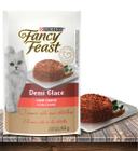 Racão Úmida Nestlé Purina Fancy Feast Sachê Demi Glace com Carne para Gatos Adultos - 85Gr