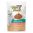 Racão Úmida Nestlé Purina Fancy Feast Sachê Petit Filets com Salmão para Gatos Adultos - 85 g