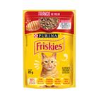 Ração Úmida Nestle Purina Gatos Friskies Frango ao Molho Sachê 85g