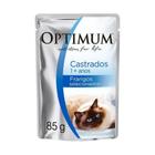 Ração Úmida Optimum Gatos Adultos Castrados Frango 85g