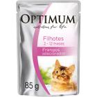 Ração Úmida Optimum para Gatos Filhotes Sabor Frango 85g