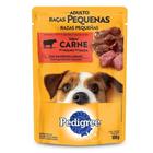 Ração Úmida para Cachorro Pedigree Premium Adulto Raças Pequenas Sachê Carne 100g Embalagem c/ 18 unidades