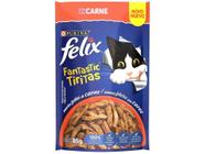 Ração Úmida para Gato Adulto Sachê Felix - Fantastic Tiritas Carne 85g