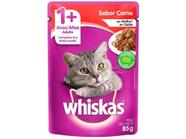 Ração Úmida para Gato Adulto Sachê - Whiskas Carne ao Molho 85g