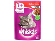 Ração Úmida para Gato Adulto Sachê - Whiskas Carne ao Molho 85g