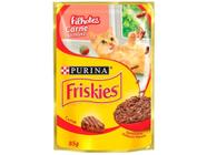 Ração Úmida para Gato Filhote Sachê - Friskies Carne ao Molho 85g