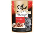 Ração Úmida para Gato Filhote Sachê Sheba - Cortes Selecionados Carne 85g