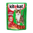 Ração Úmida para Gatos KiteKat Adulto Sabor Carne ao Molho em Sachê 70g