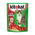 Ração Úmida para Gatos KiteKat Adulto Sabor Carne ao Molho em Sachê 70g