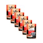 Ração Úmida para Gatos Sheba Adulto Sabor Carne ao Molho em Sachê 85g Kit com seis unidades
