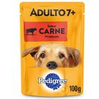 Ração Úmida Pedigree Sachê Carne Cães Adultos 7+ Anos 100g