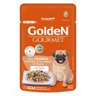 Ração úmida premier pet golden gourmet frango para cães adultos de porte pequeno 85 g un