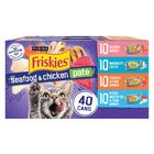 Ração Úmida Purina Friskies Pate para Gatos - Frango/Frutos do Mar (40 Sachês de 156g)